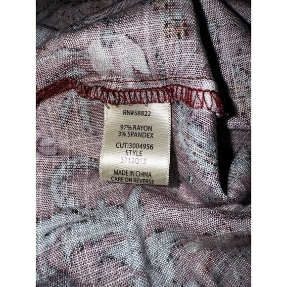 Max Studio Women's XS Maxi Skirt Elastic Waist Floral Pullover Boho Peasant - Picture 6 of 8